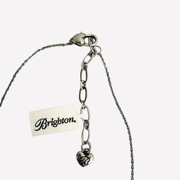 NEW Brighton Rendevous and Romance Reversible Heart Pendant Necklace Silver Gold - Picture 7 of 12